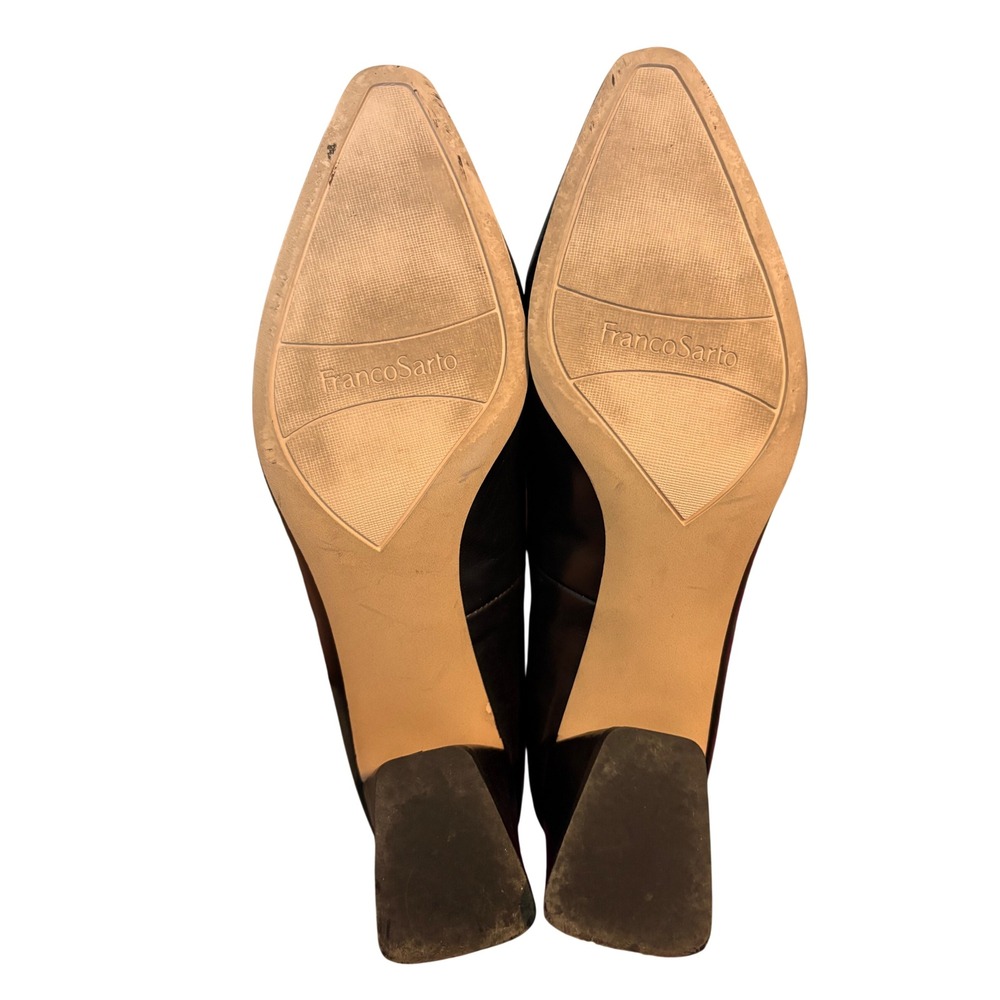 Franco Sarto Black Block Heel Pumps Women's Size 11M Classic Old Money Career - Picture 5 of 5